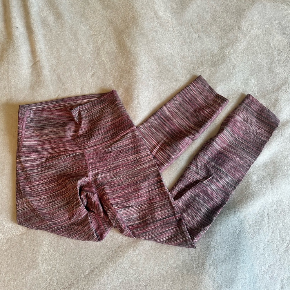 Lululemon Athletica Pink High-Waisted Leggings